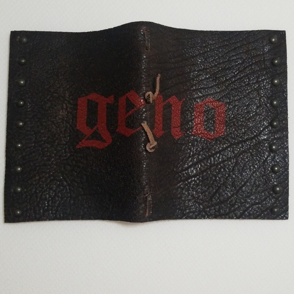 NWOT Geno Real Leather Bound Notebook Planner